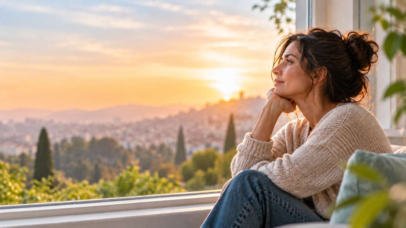 Soledad no deseada: no tiene edad y no siempre se ve Mujer reflexionando sobre la soledad no deseada y el bienestar emocional